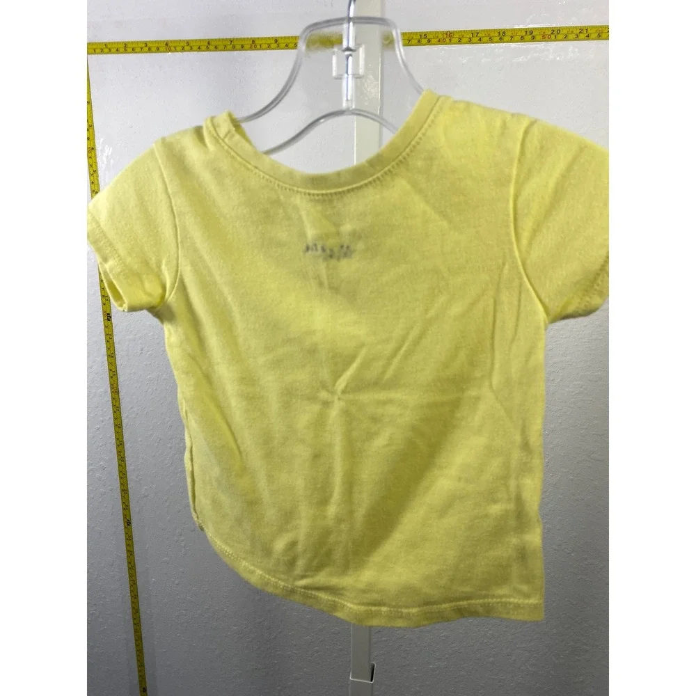 Garanimals Toddler Girls‎ Yellow Short Sleeve Crew Neck T-Shirt Size 12M